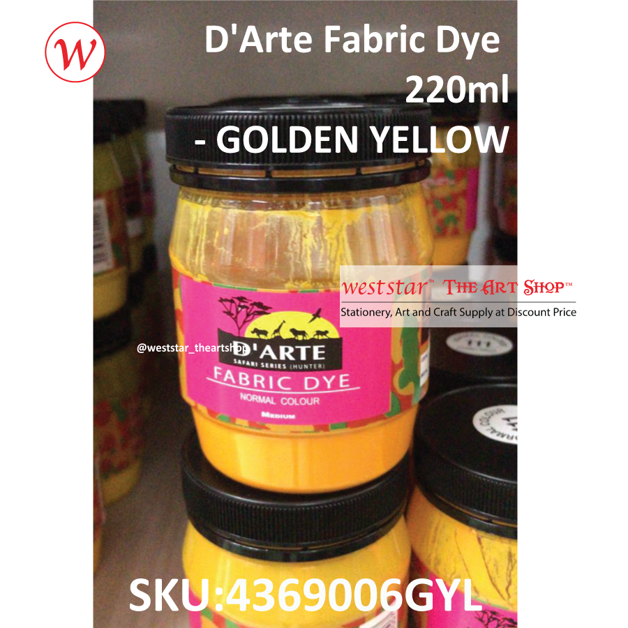 D'Arte Fabric Dye-220ml 16colors
