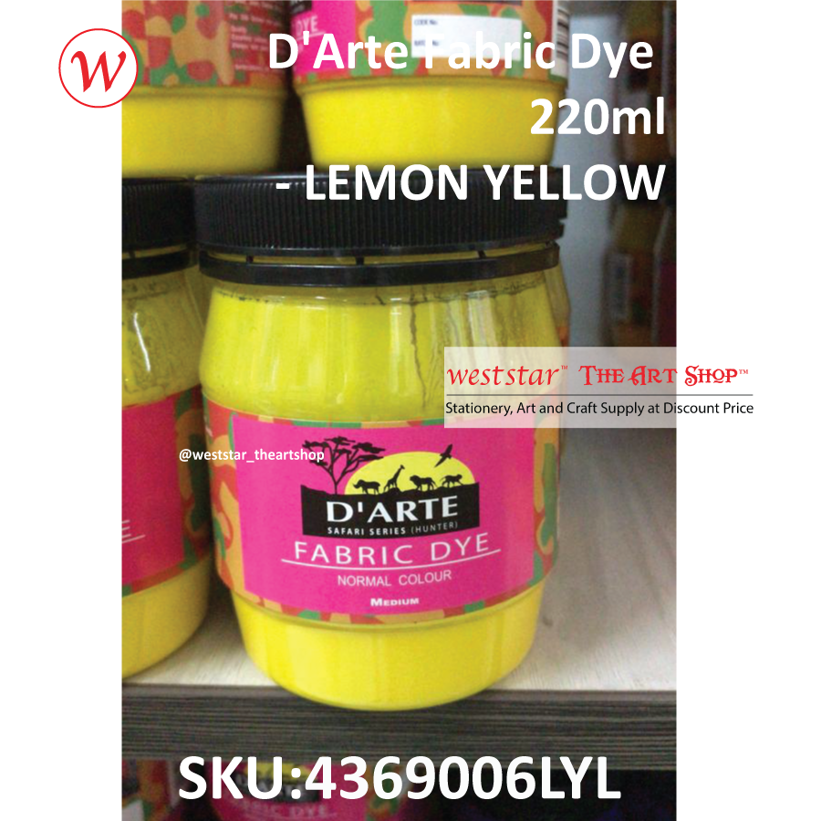 D'Arte Fabric Dye-220ml 16colors