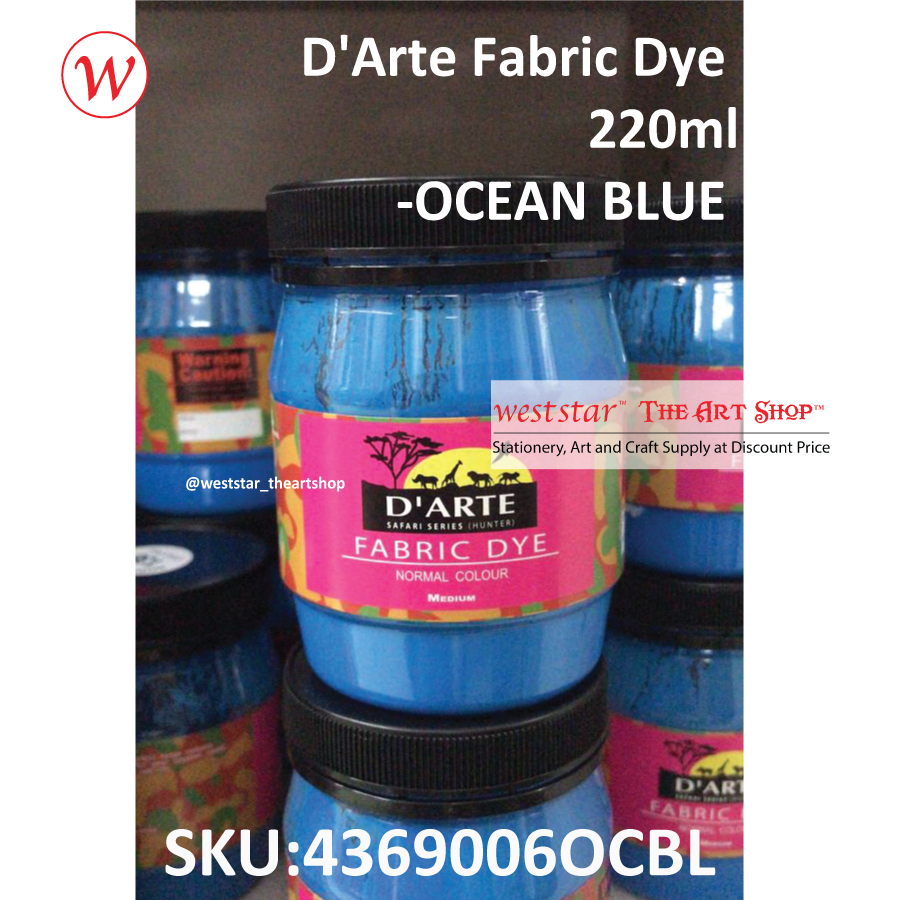 D'Arte Fabric Dye-220ml 16colors