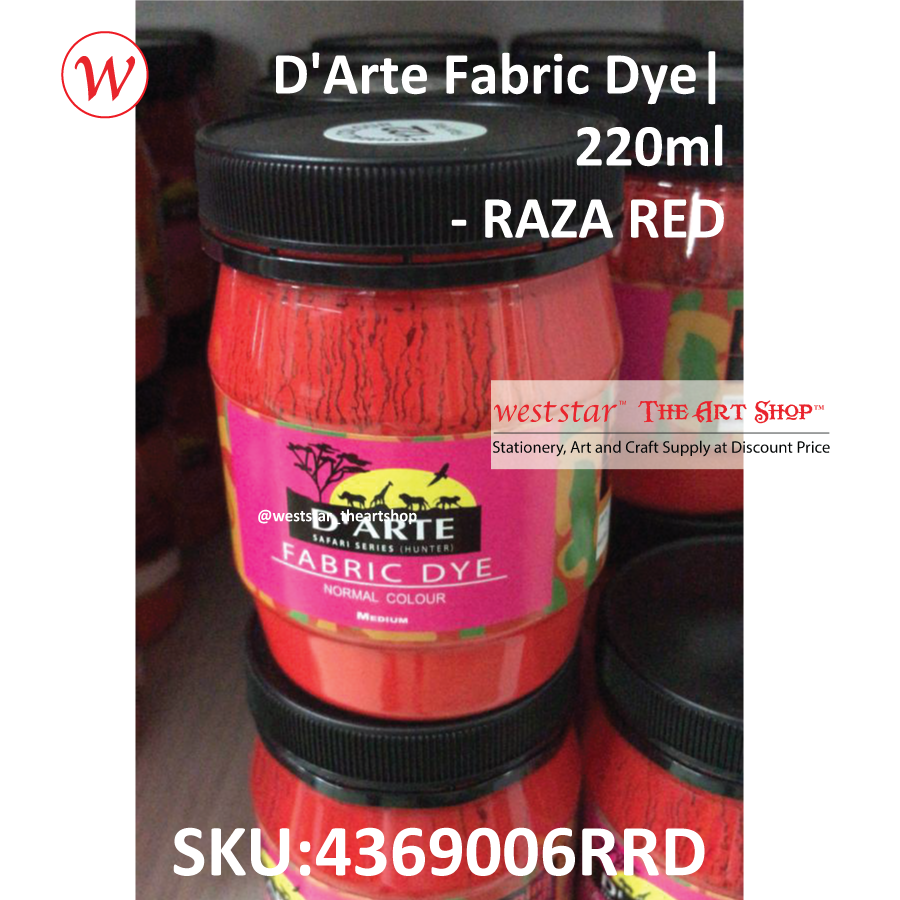 D'Arte Fabric Dye-220ml 16colors