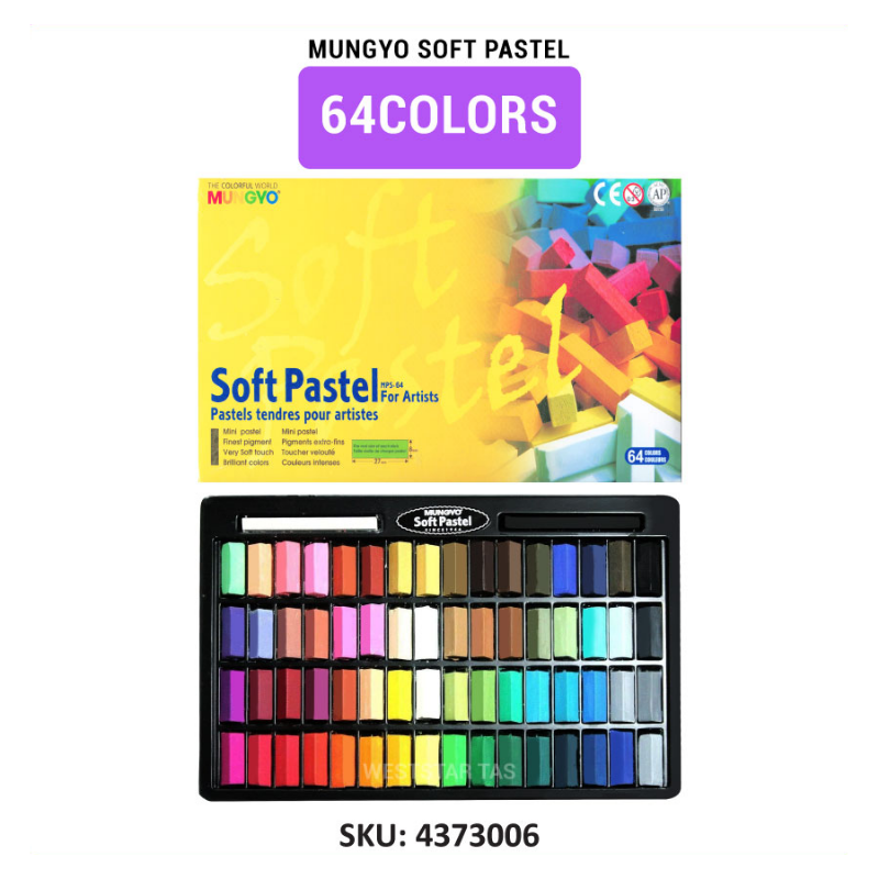 Mungyo Soft Pastel Set (MPS) Half Size Mini Soft Pastel 24, 32, 48, 64 colors