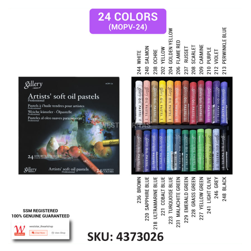 Mungyo Artists Soft Oil Pastel, Mungyo Oil Pastel 12colors, 24colors, 36colors, 48colors