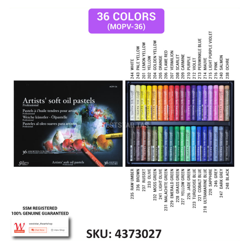 Mungyo Artists Soft Oil Pastel, Mungyo Oil Pastel 12colors, 24colors, 36colors, 48colors