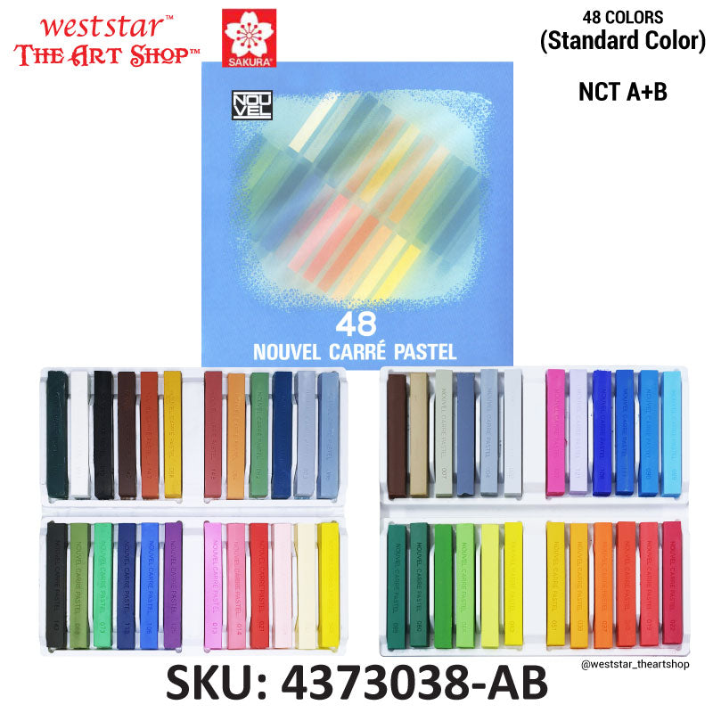 Sakura Nouvel Carre Pastel , Soft Pastel | 48 Colors
