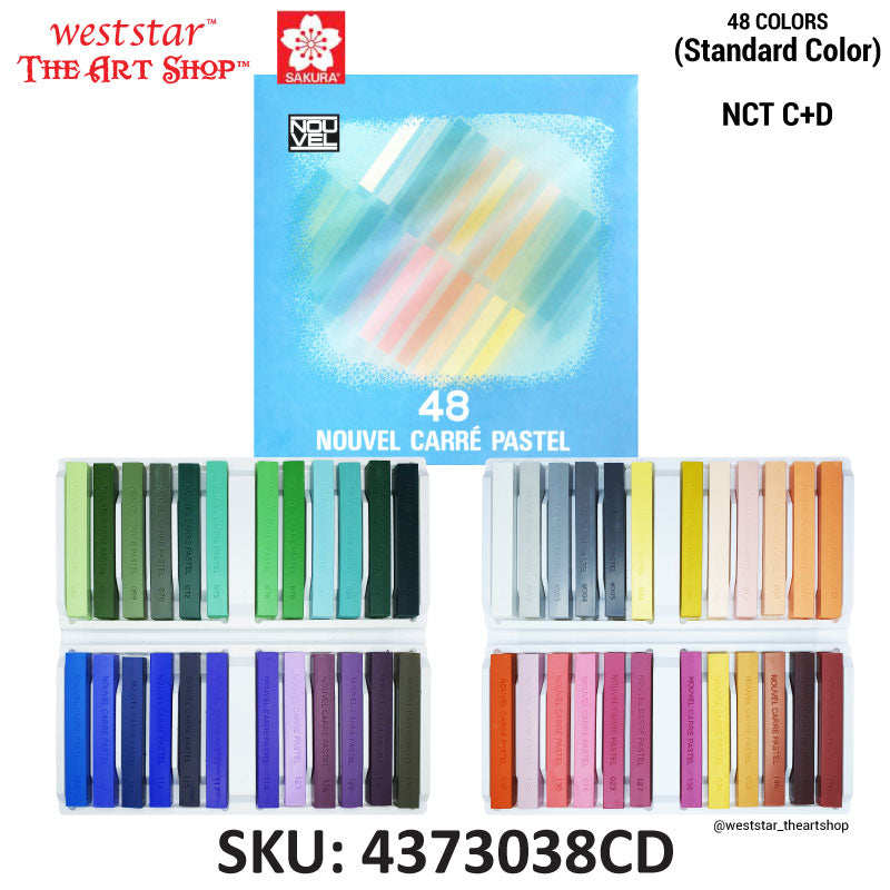 Sakura Nouvel Carre Pastel , Soft Pastel | 48 Colors