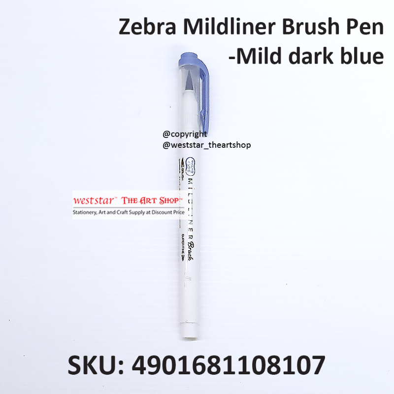 Zebra Mildliner Brush Pen Marker, Brush Marker Twin Tip, Double-Sided Marker, Super Fine Marker