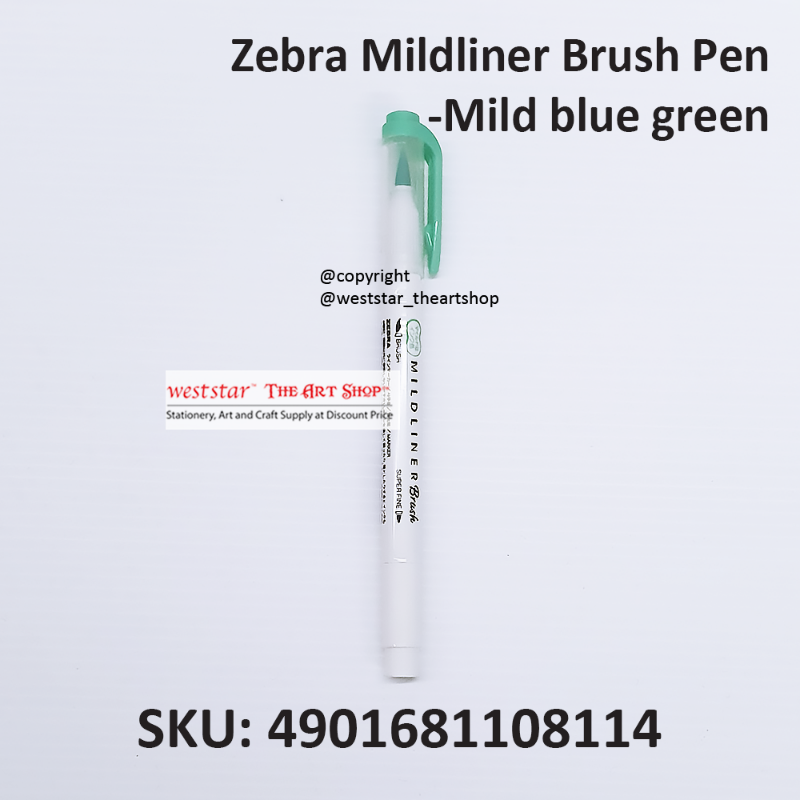 Zebra Mildliner Brush Pen Marker, Brush Marker Twin Tip, Double-Sided Marker, Super Fine Marker