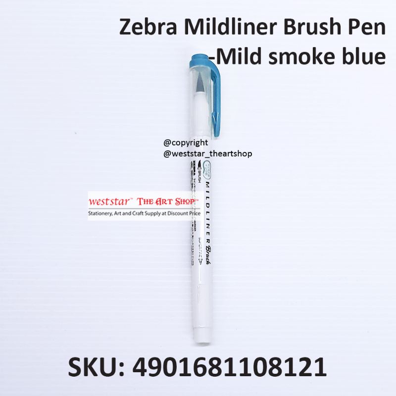 Zebra Mildliner Brush Pen Marker, Brush Marker Twin Tip, Double-Sided Marker, Super Fine Marker
