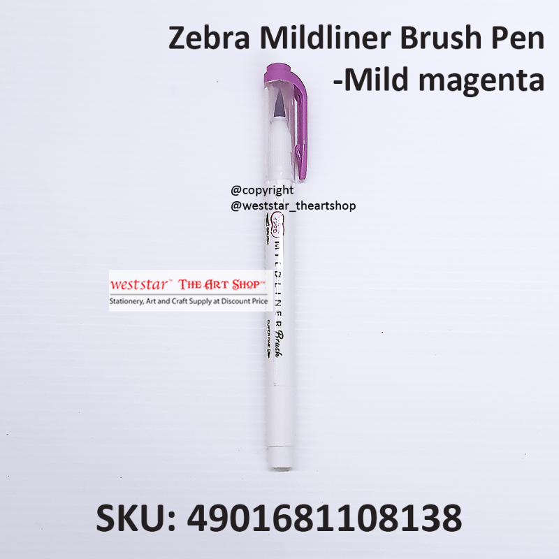 Zebra Mildliner Brush Pen Marker, Brush Marker Twin Tip, Double-Sided Marker, Super Fine Marker