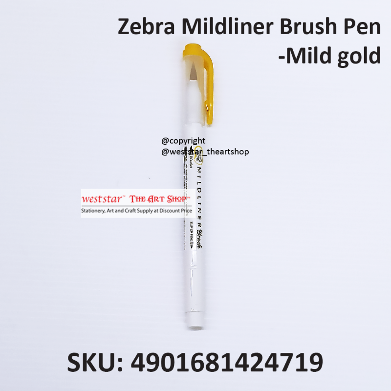 Zebra Mildliner Brush Pen Marker, Brush Marker Twin Tip, Double-Sided Marker, Super Fine Marker