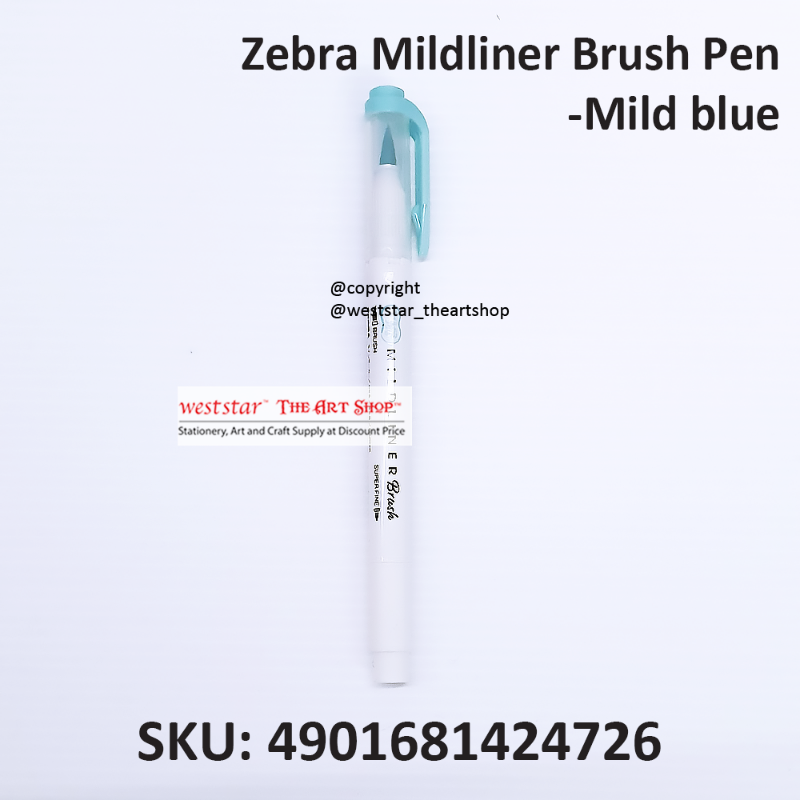 Zebra Mildliner Brush Pen Marker, Brush Marker Twin Tip, Double-Sided Marker, Super Fine Marker
