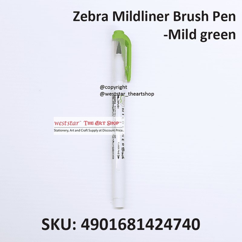 Zebra Mildliner Brush Pen Marker, Brush Marker Twin Tip, Double-Sided Marker, Super Fine Marker