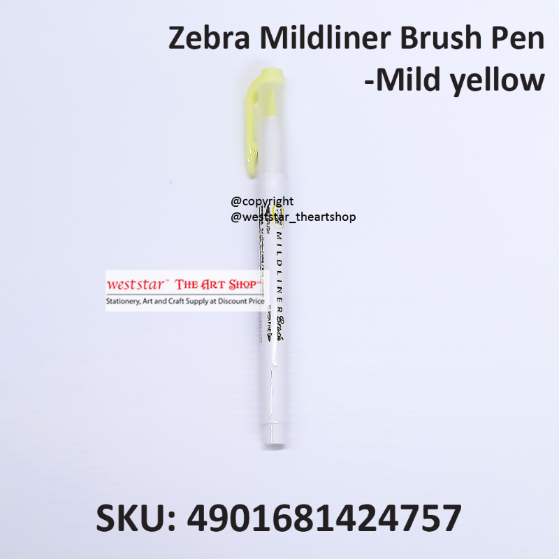 Zebra Mildliner Brush Pen Marker, Brush Marker Twin Tip, Double-Sided Marker, Super Fine Marker