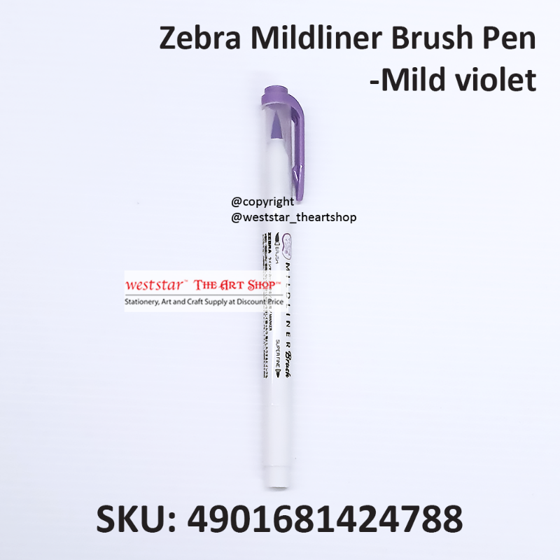 Zebra Mildliner Brush Pen Marker, Brush Marker Twin Tip, Double-Sided Marker, Super Fine Marker