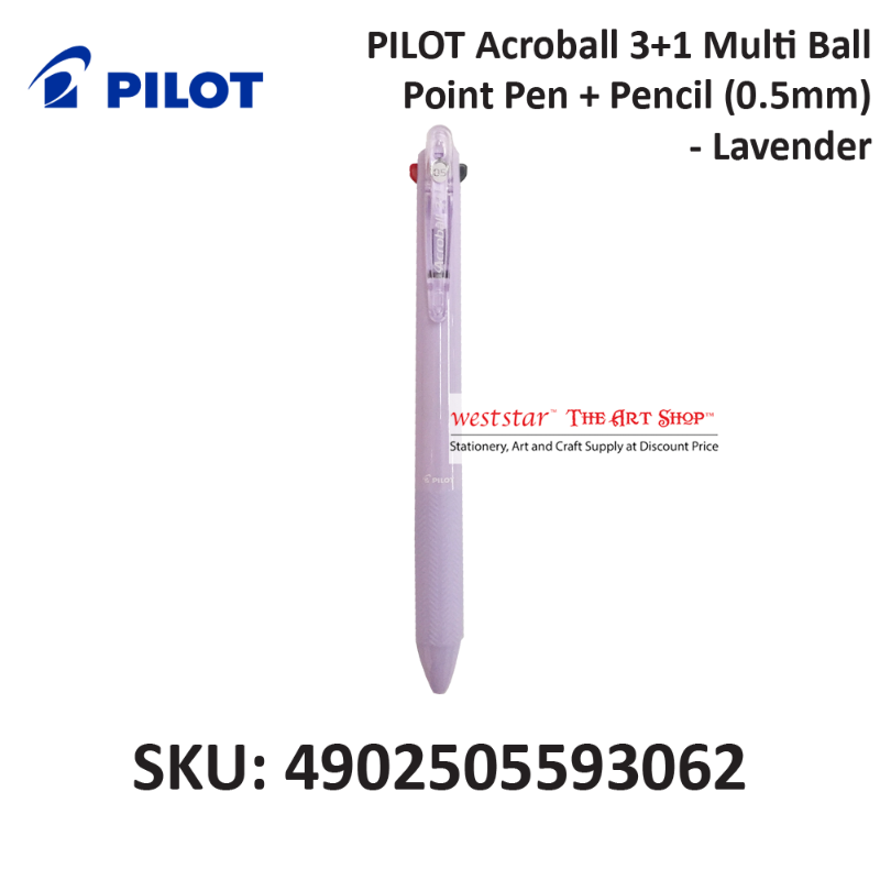 PILOT Acroball 3+1 Multi Ball Point Pen + Pencil (0.5mm)-grp