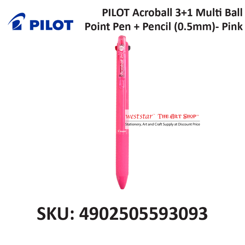 PILOT Acroball 3+1 Multi Ball Point Pen + Pencil (0.5mm)-grp