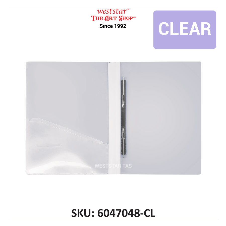 A4 PP Spring File - Semi-transparent cover  - send color randomly