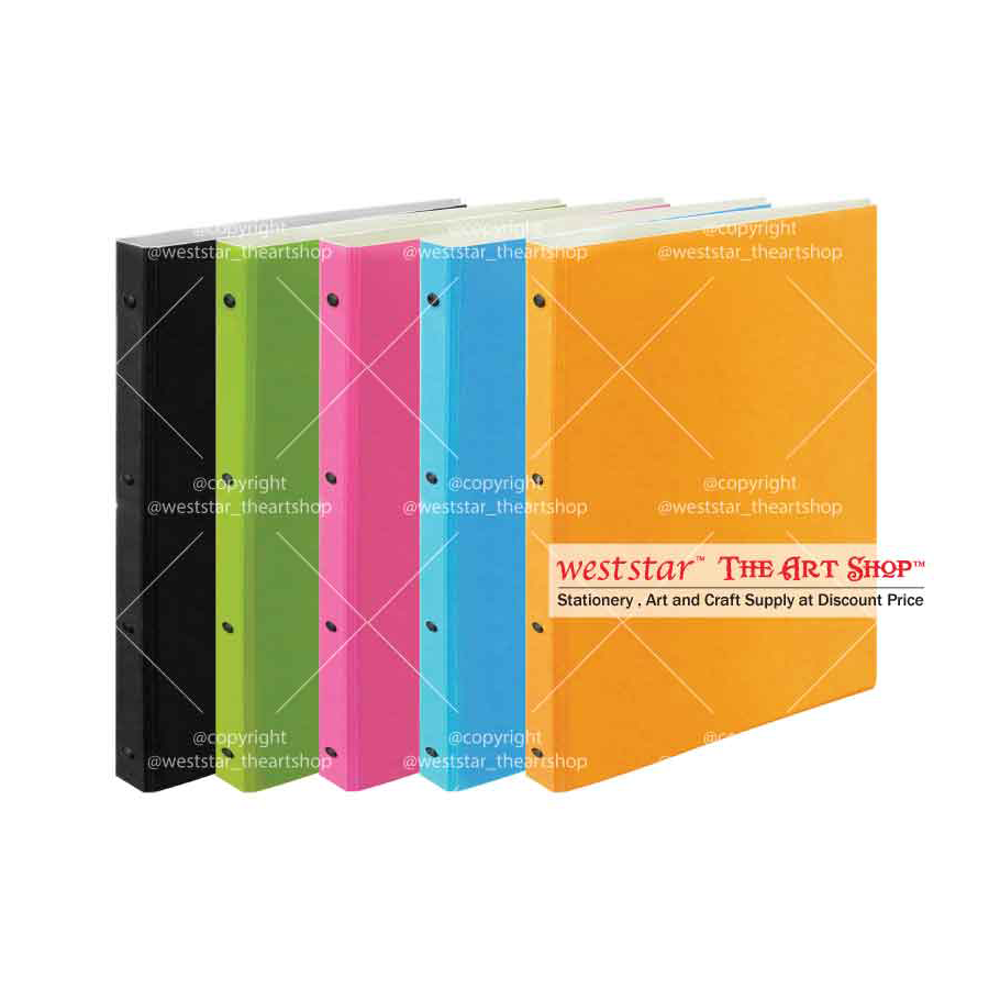 A3 Colored Clear Holder File 20pockets-Hard Cover