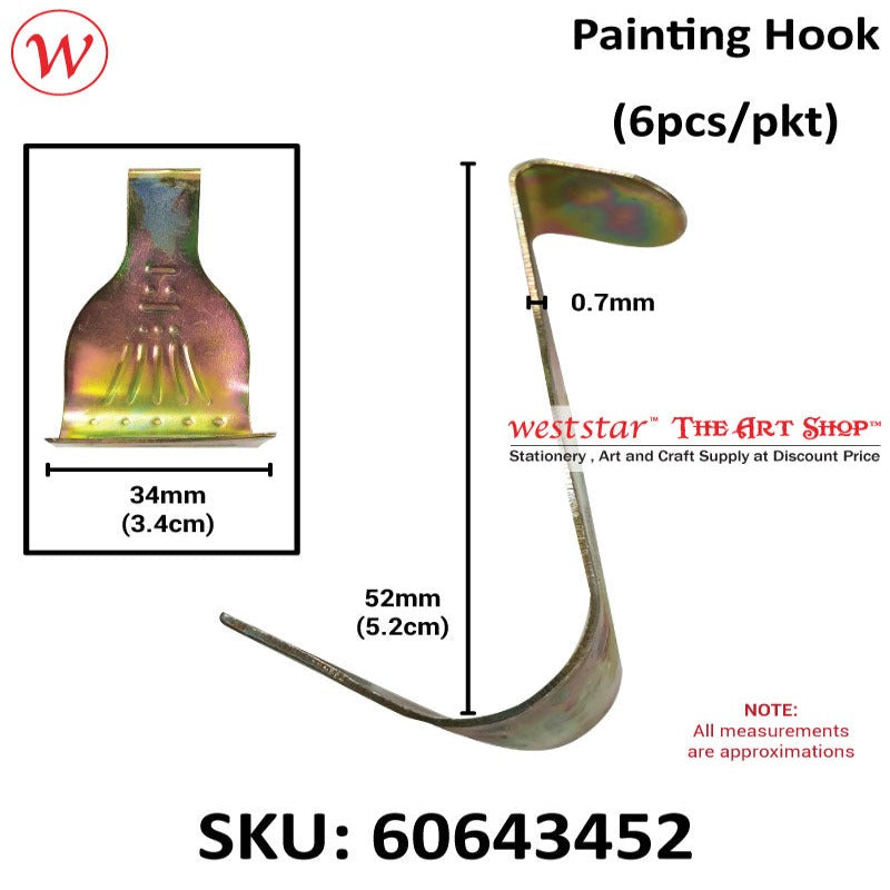 Painting Hook (6pcs/pkt)