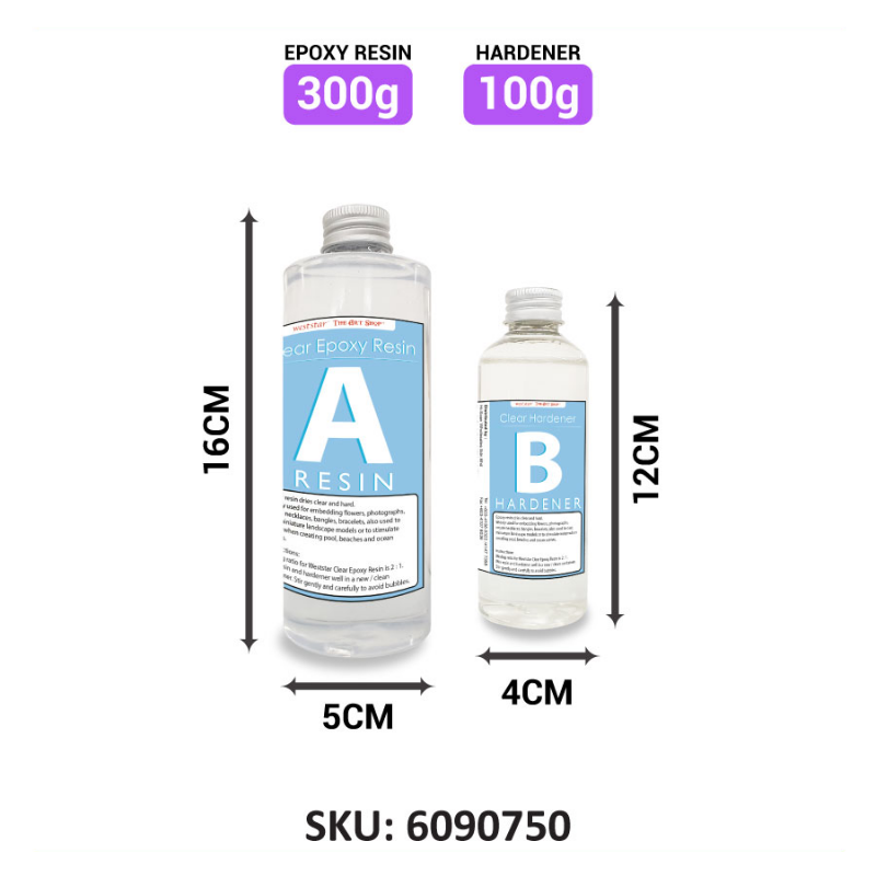 Weststar Clear Epoxy Resin (300g, 750g, 3kg)