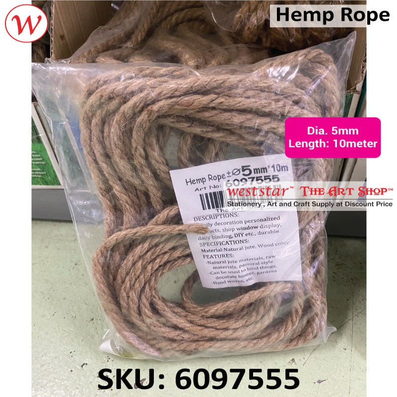 Natural Jute Hemp Rope | Crafts . DIY