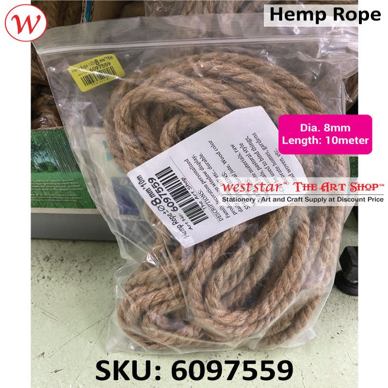 Natural Jute Hemp Rope | Crafts . DIY
