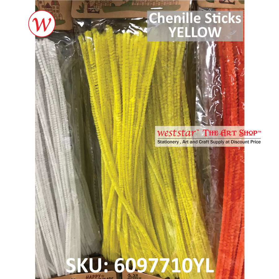 Chenille Sticks (Pipe Cleaner) 5mm x 30cm x 40pcs
