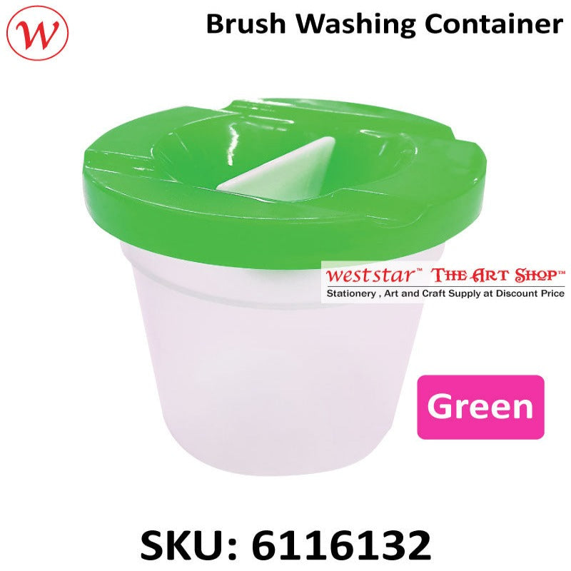 Plastic Brush Washing Canister | 5.7cm x 8.5cm