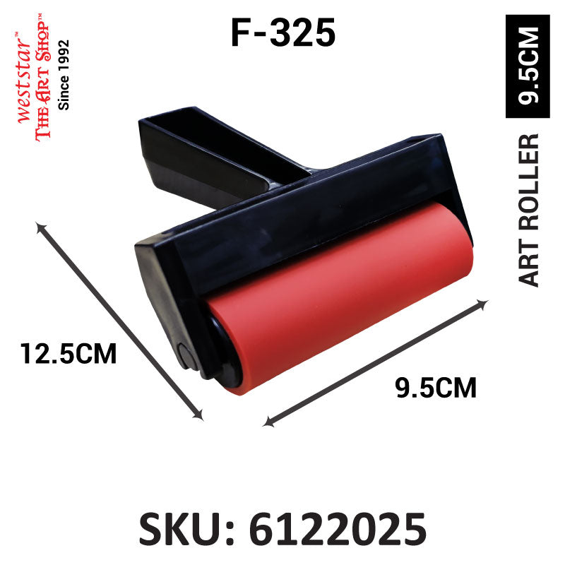 Art Roller / Rubber Brayer for Printmaking with plastic handle