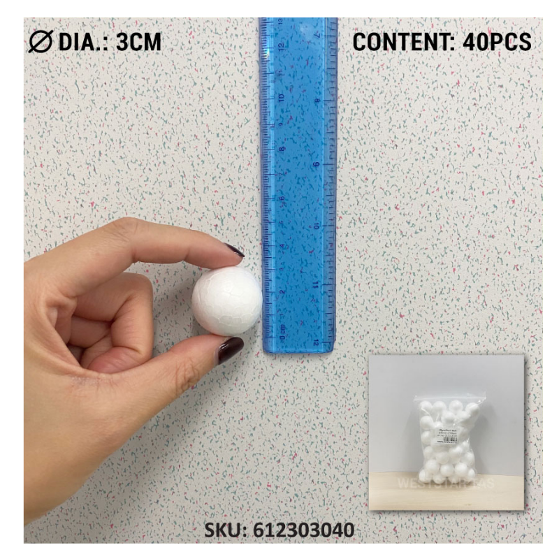 Polystrene Ball, Sphere Shape, Styrofoam Ball (5mm to 10cm)