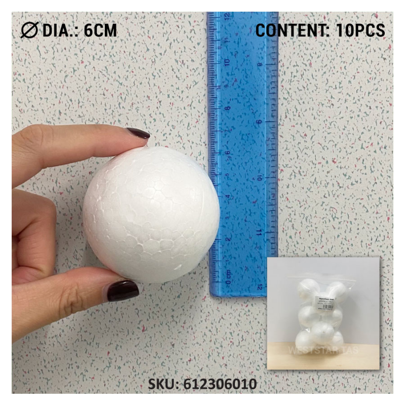 Polystrene Ball, Sphere Shape, Styrofoam Ball (5mm to 10cm)