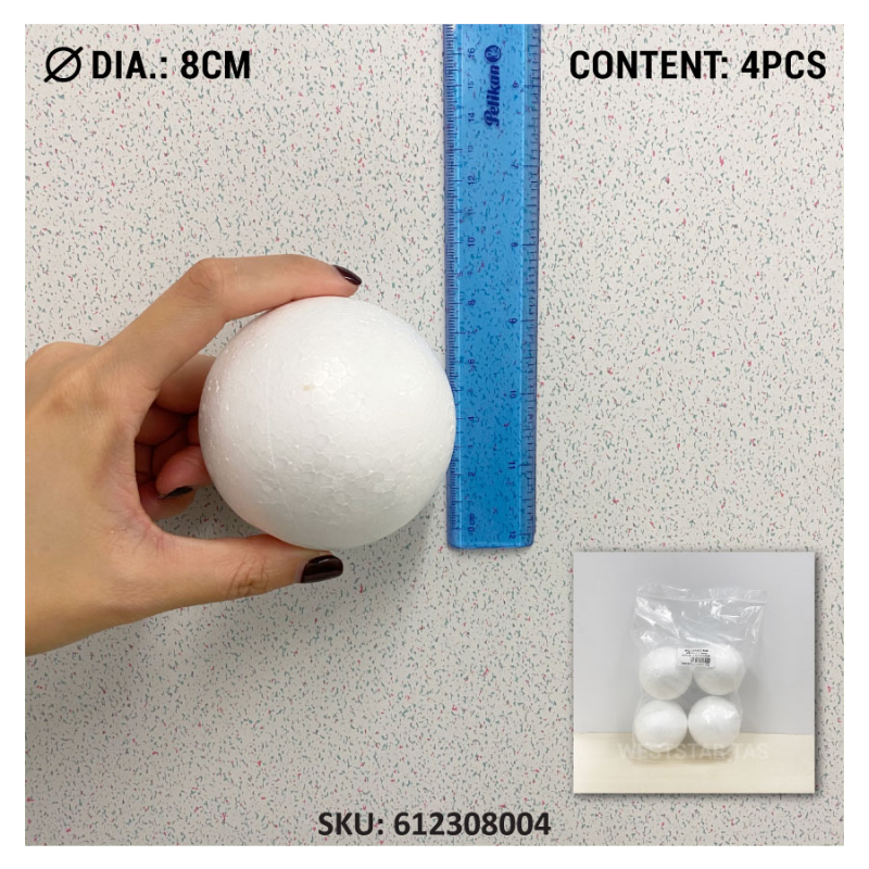 Polystrene Ball, Sphere Shape, Styrofoam Ball (5mm to 10cm)