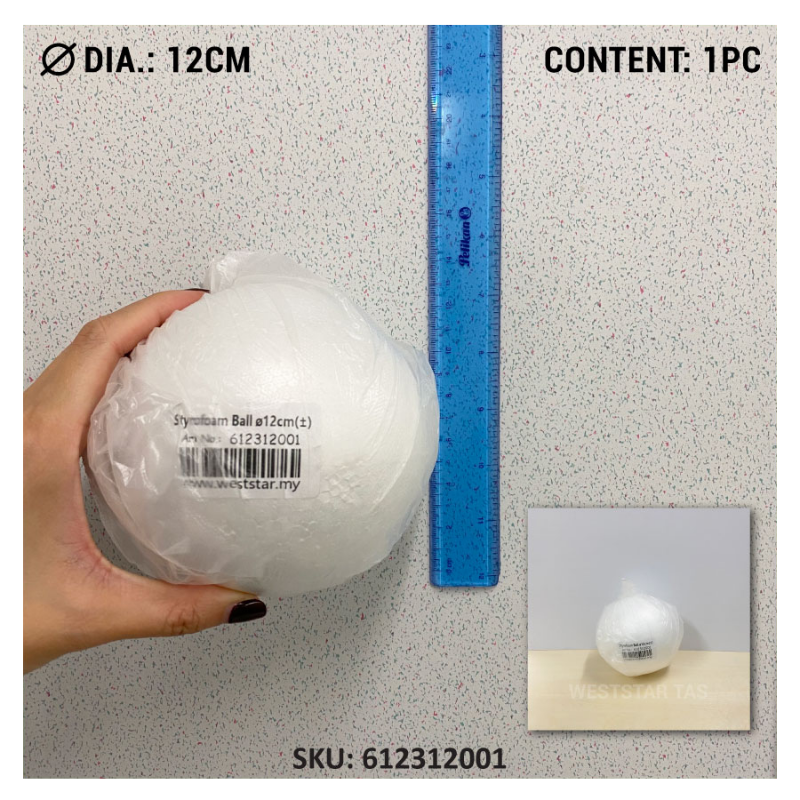 Styrofoam Ball (12cm to 25cm)