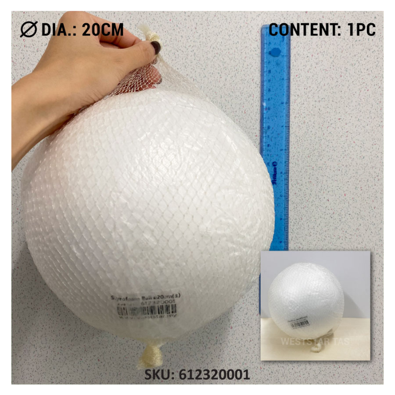 Styrofoam Ball (12cm to 25cm)