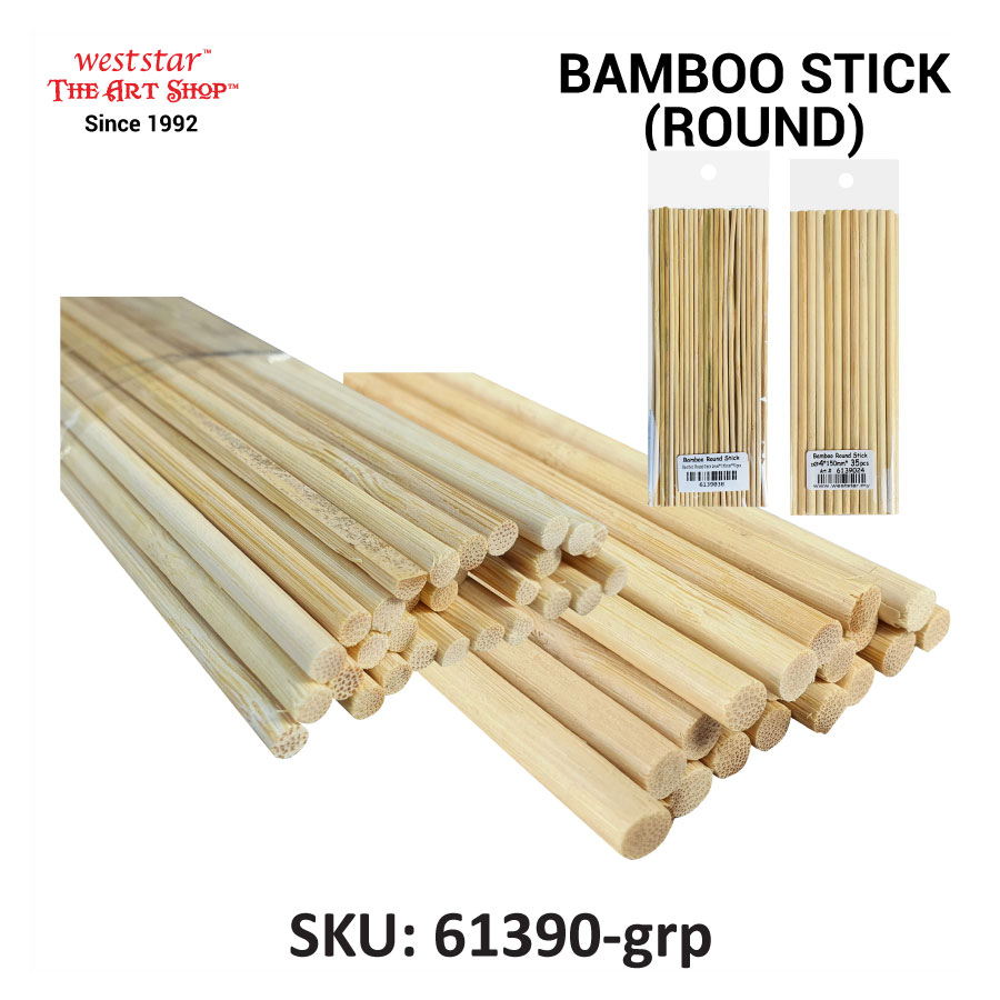 Bamboo Stick, Wood Stick, Wooden Stick (Round)