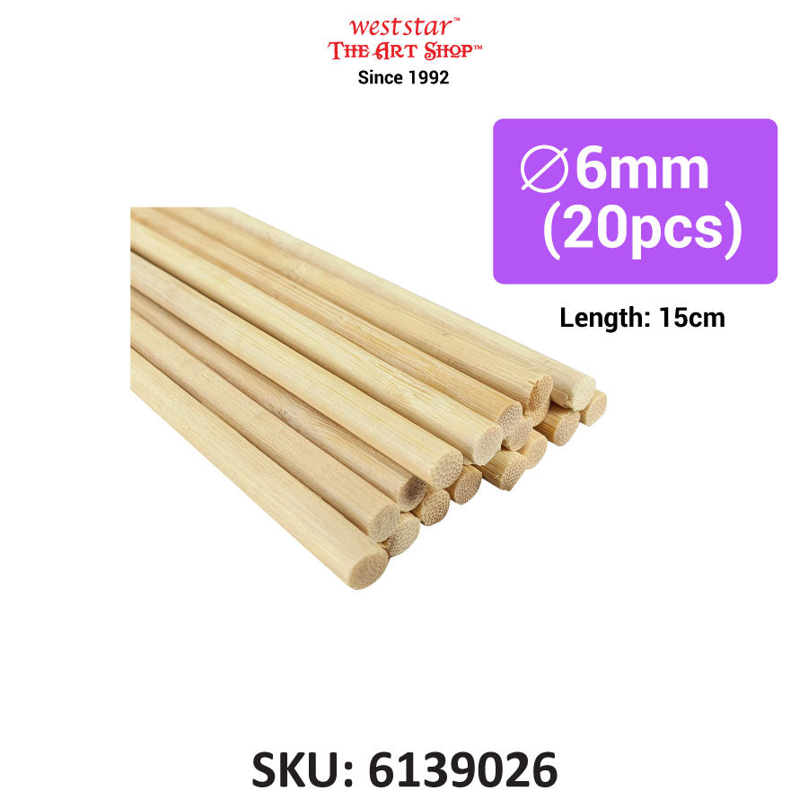 Bamboo Stick, Wood Stick, Wooden Stick (Round)