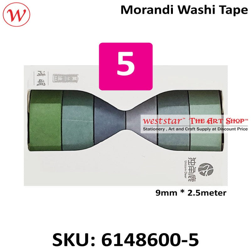 Morandi Washi Tape (Masking Tape) | 9mm x 2.5meter