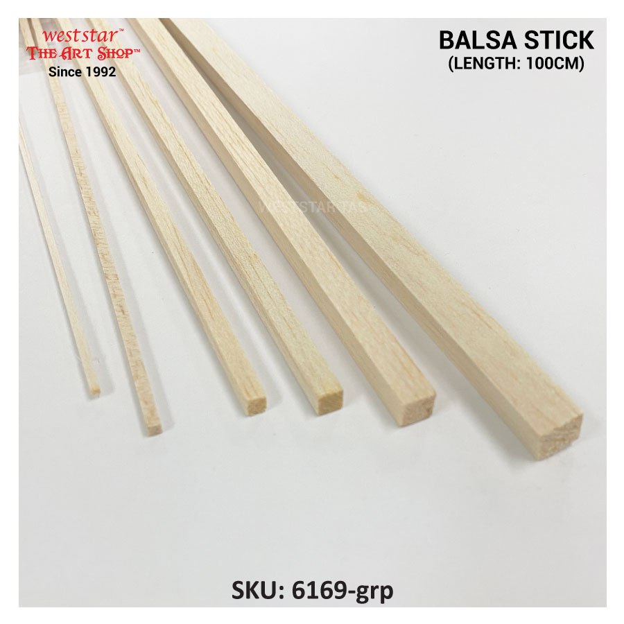 Balsa Stick, Balsa Wood 100cm
