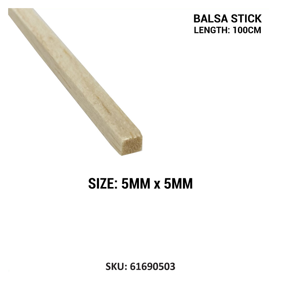 Balsa Stick, Balsa Wood 100cm