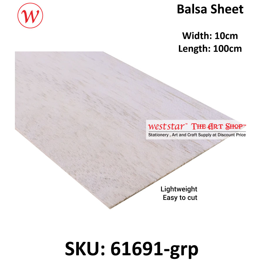 Balsa Sheet (10cm x 100cm)