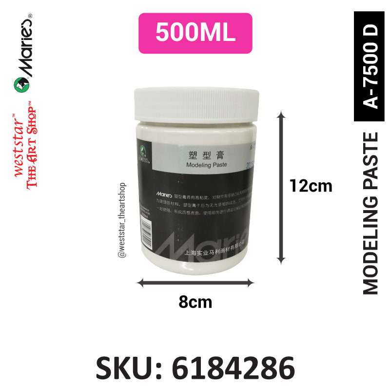 Marie's Modeling Paste, Texture Paste (Used to create texture) 275ml, 500ml, 1000ml