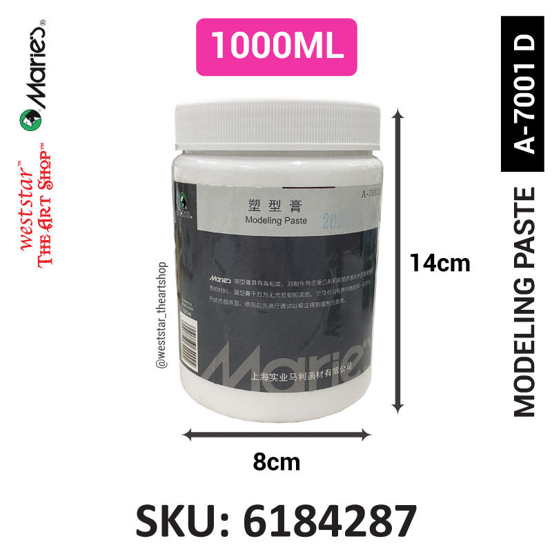 Marie's Modeling Paste, Texture Paste (Used to create texture) 275ml, 500ml, 1000ml