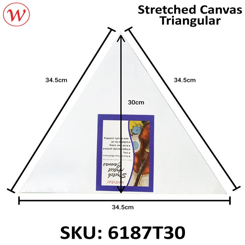 Stretched Canvas Triangular