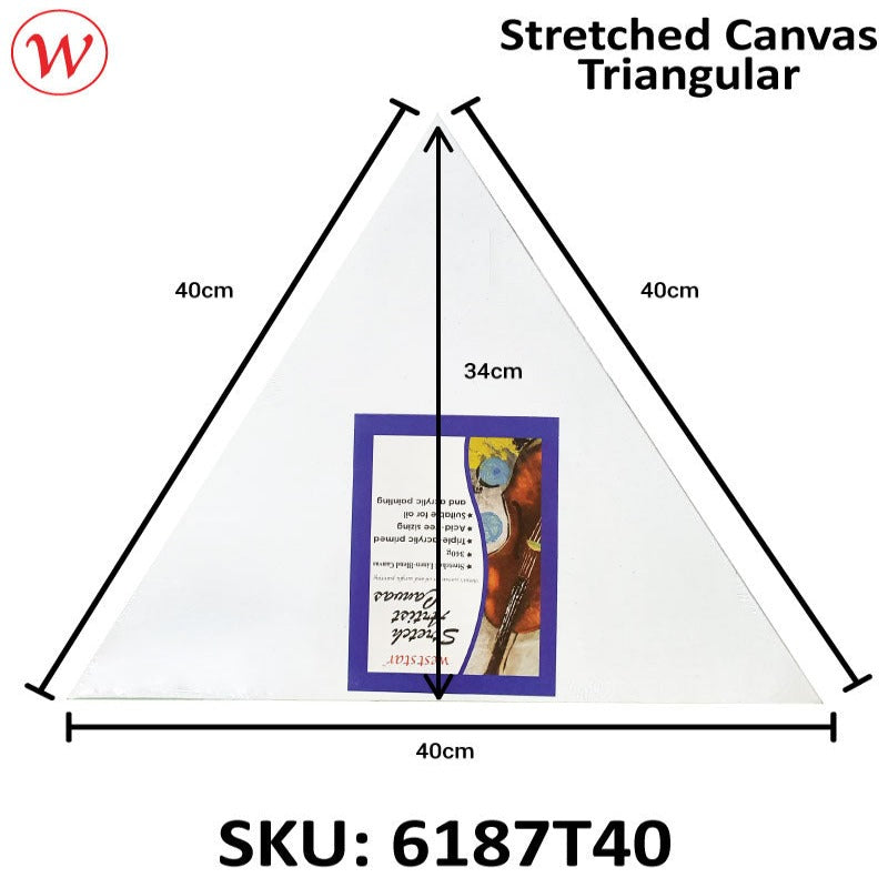 Stretched Canvas Triangular
