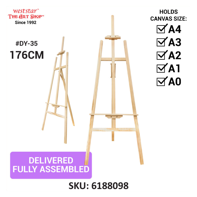 Eco Wooden Easel (DY-35) Wooden Easel 176cm (Fit up to 130cm / 51")