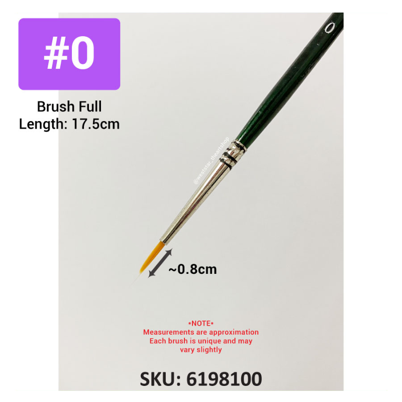 Weststar Synthetic Sable Painting Brush Round