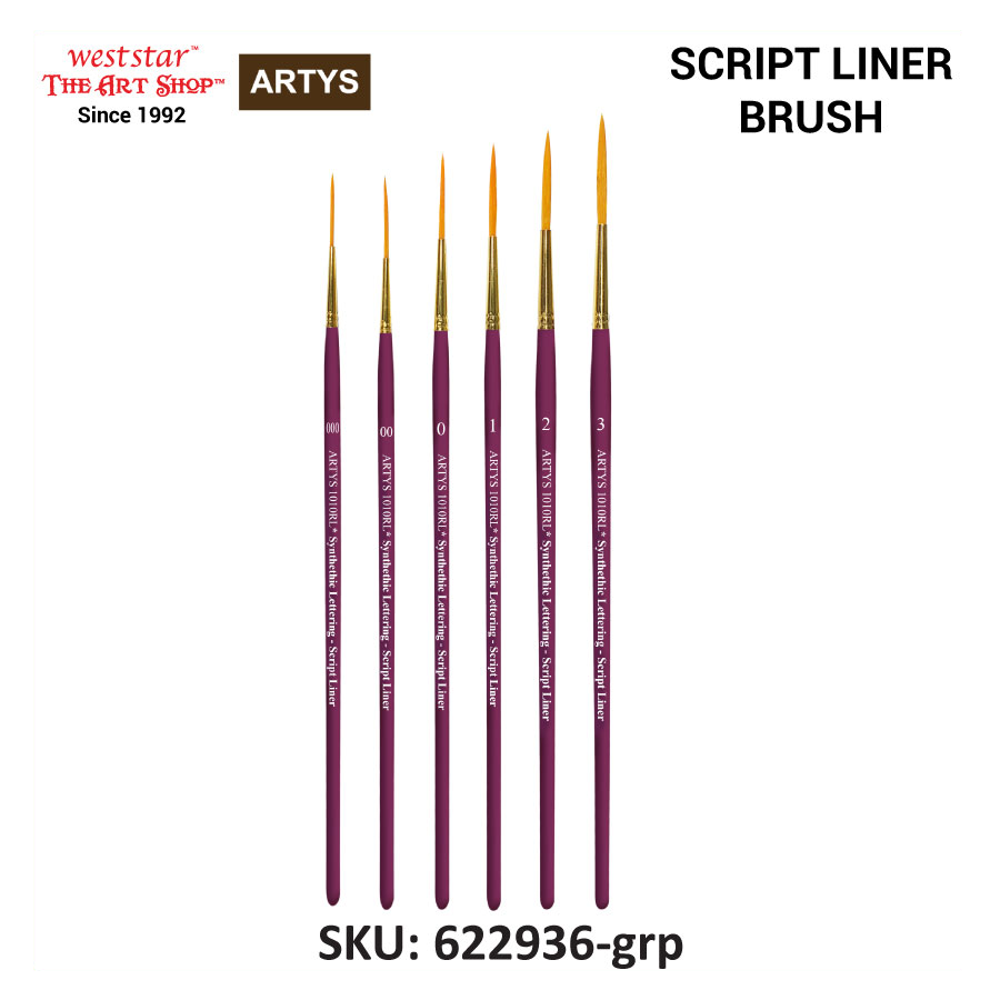 ARTYS Script Liner Brush High Quality Liner Lettering Brush