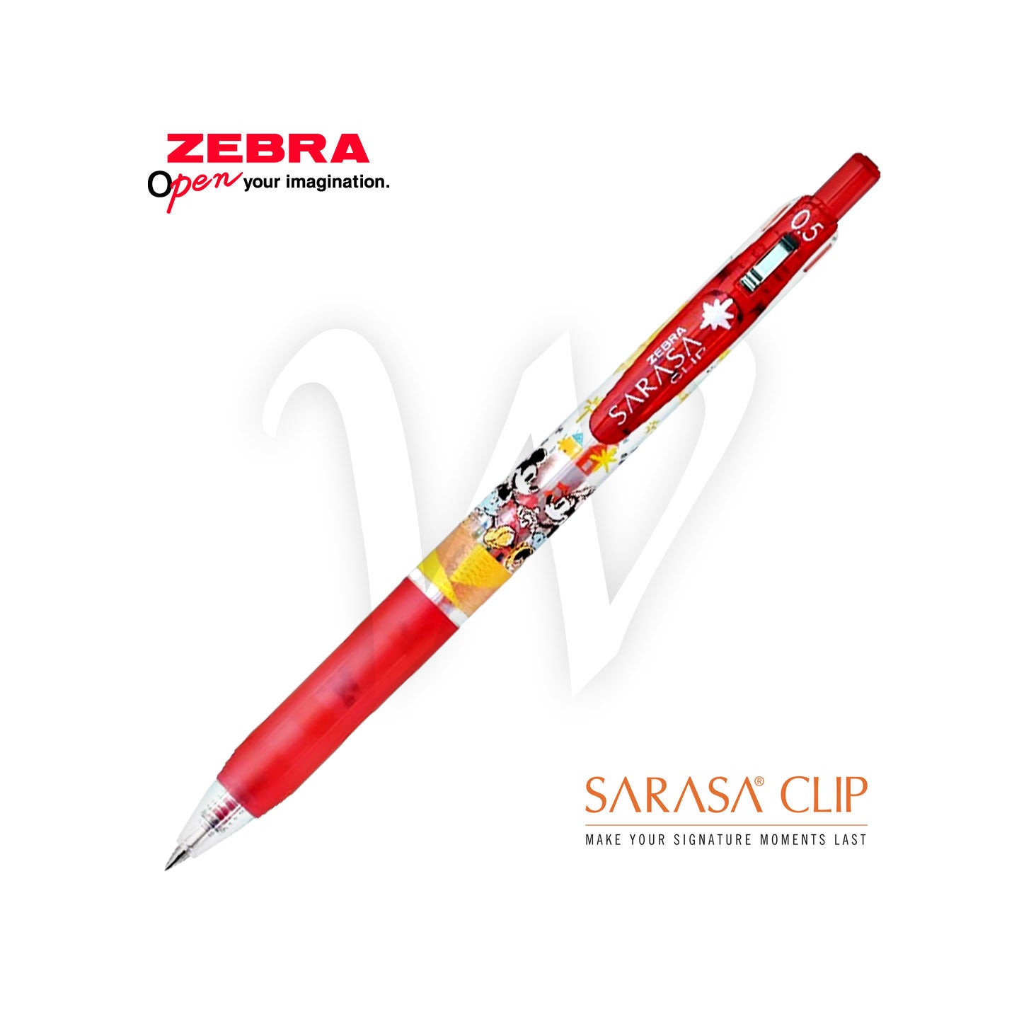 Zebra Sarasa Clip x Disney Refill 0.5mm (Limited Edition)