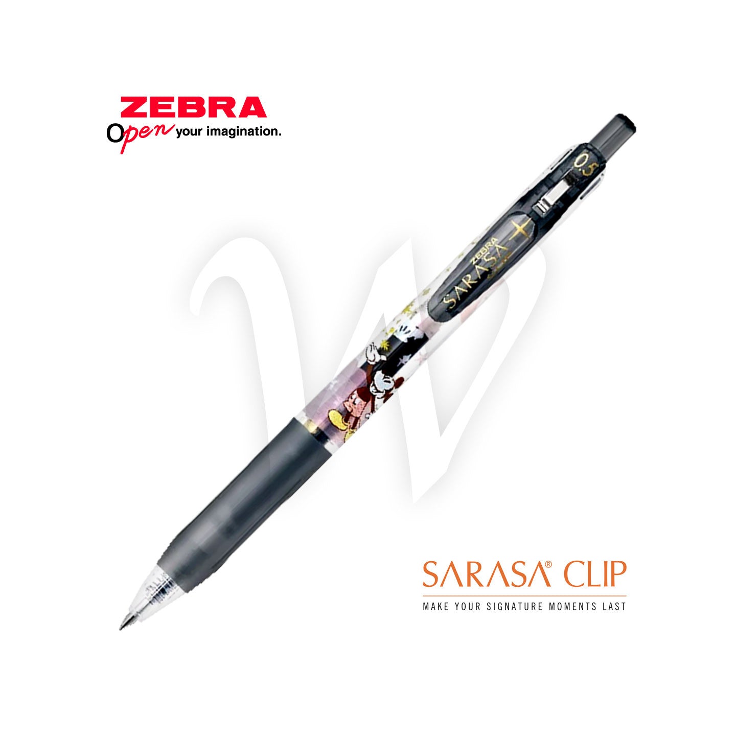 Zebra Sarasa Clip x Disney Refill 0.5mm (Limited Edition)