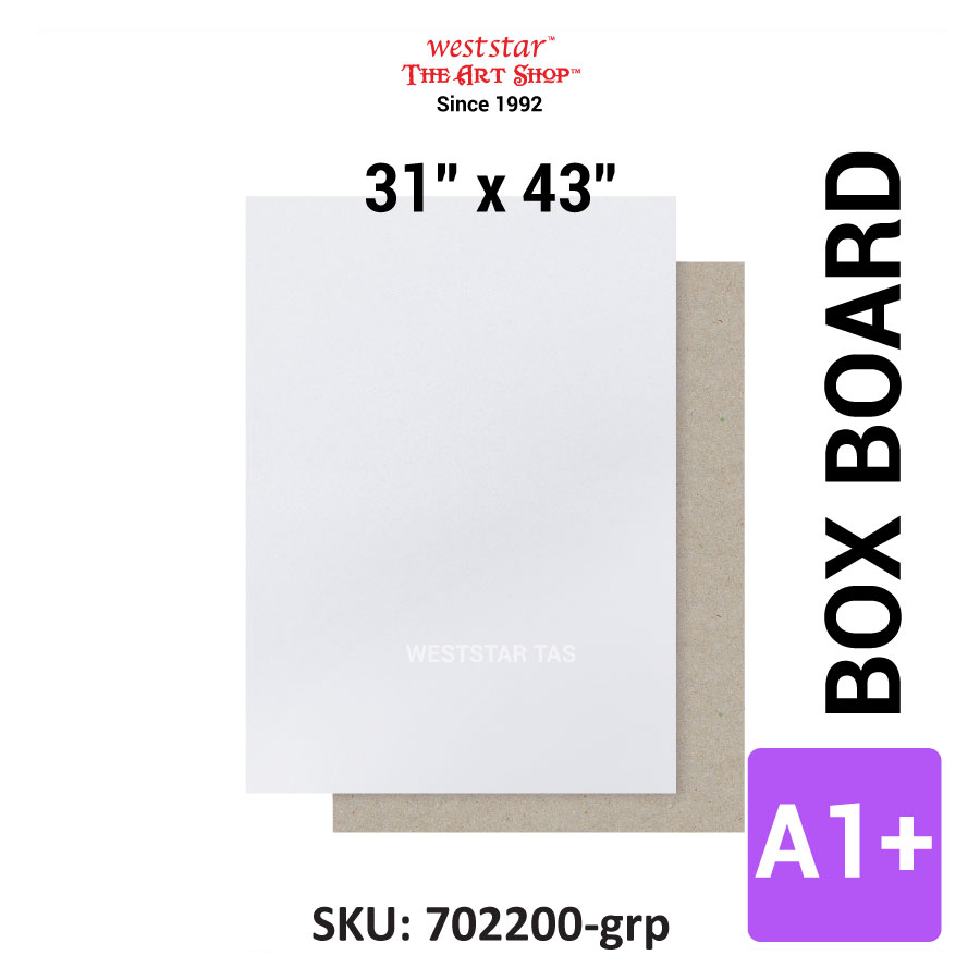 BoxBoard, Box Board, Grey Board, Grey Card 31" x 43"